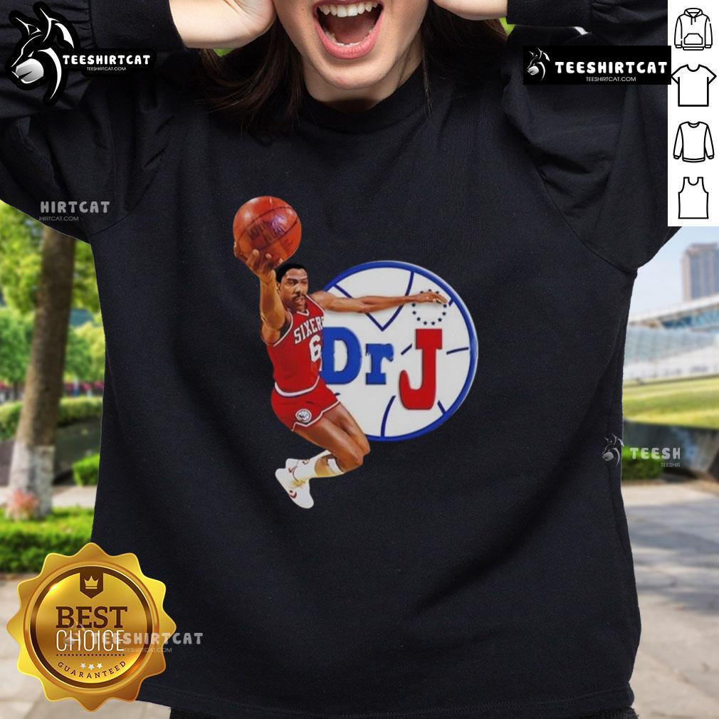 Premium Philadelphia 76ers Dr. J Dunk Sweatshirt in vibrant colors, featuring classic team logo and stylish design.