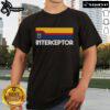 Alt Text: Premium Retro Interceptor Logo T-Shirt featuring a vintage design with bold graphics and vibrant colors.