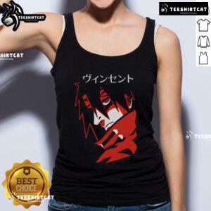 Premium Retro Red Anime Japanese Tank Top featuring vibrant graphics and a stylish design, perfect for anime fans.
