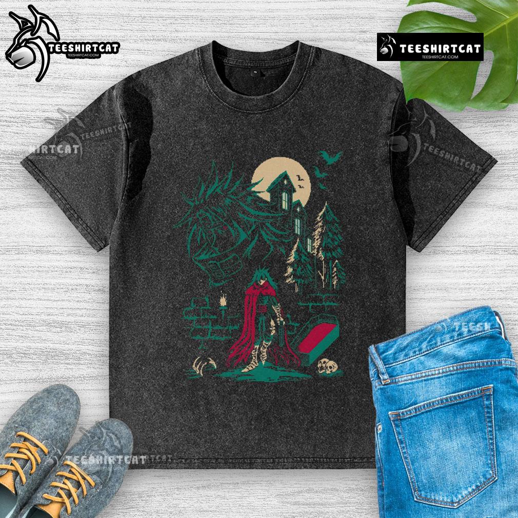 Premium Retro Vampire Madara Uchiha Moonlight Anime T-Shirt featuring a washed design, perfect for anime fans.