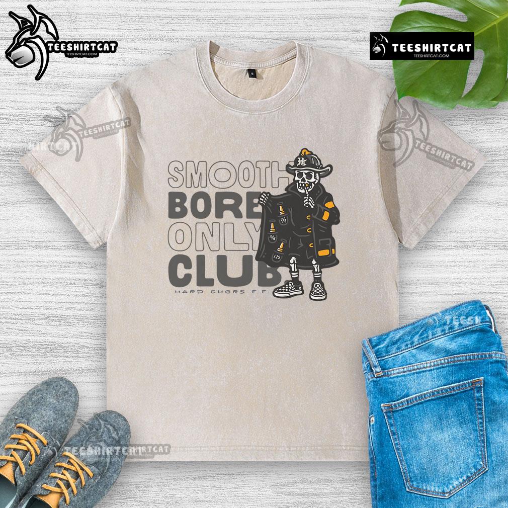 Premium Smoothbore Only Club Hard CHGRS F.F. Washed T-Shirt featuring a stylish design and comfortable fit.