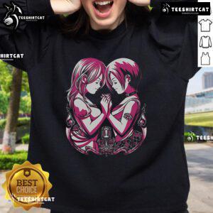Pretty Broken Rose sweatshirt featuring Nana Komatsu and Nana Osaki from the anime, perfect for fans of the series.