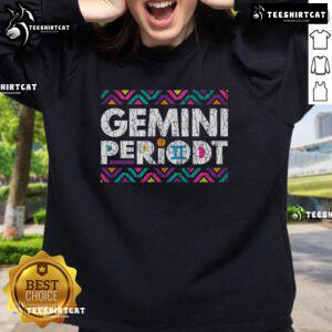 Pretty Gemini Periodt Tribal Pattern Sweatshirt featuring vibrant colors and unique tribal designs for stylish zodiac fans.