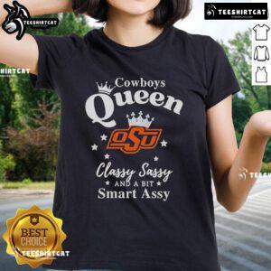 Pretty Oklahoma State Cowboys ladies tee featuring a classy, sassy, and smart-assy design perfect for fans.