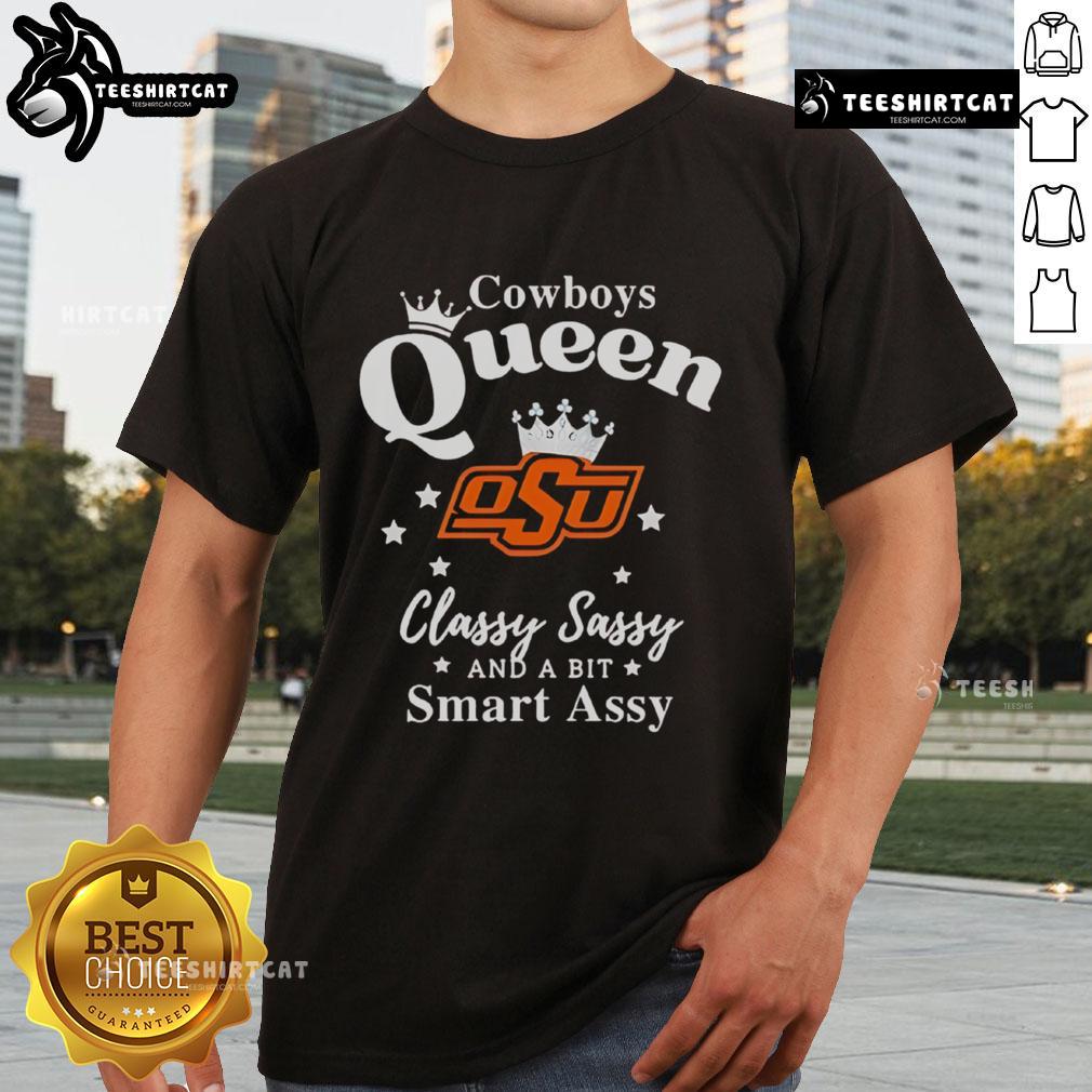 Alt Text: Pretty Oklahoma State Cowboys T-Shirt featuring classy, sassy, and smart assy design for fans.