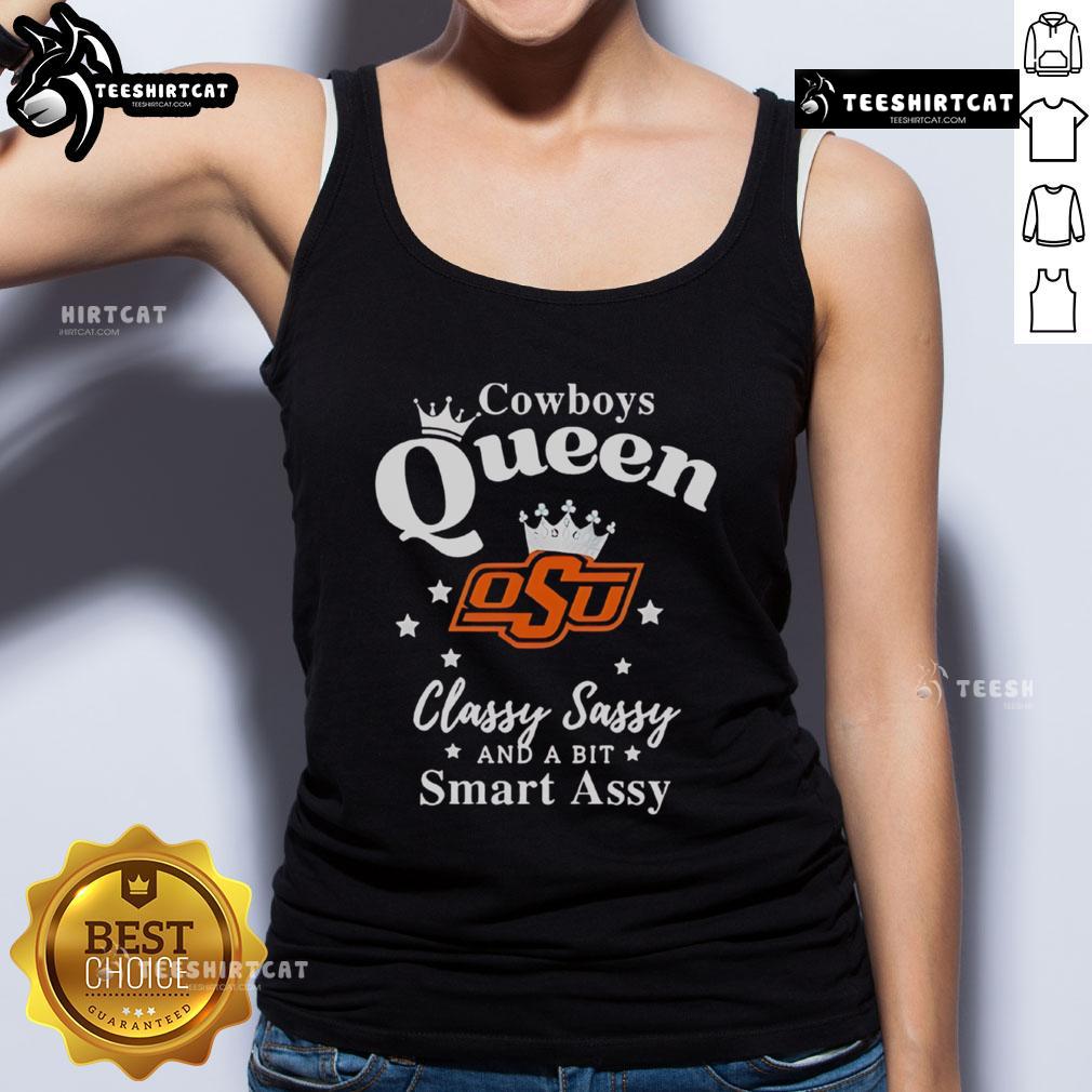 Pretty Oklahoma State Cowboys tank top featuring a classy, sassy, and smart-assy design for fans and fashion lovers.