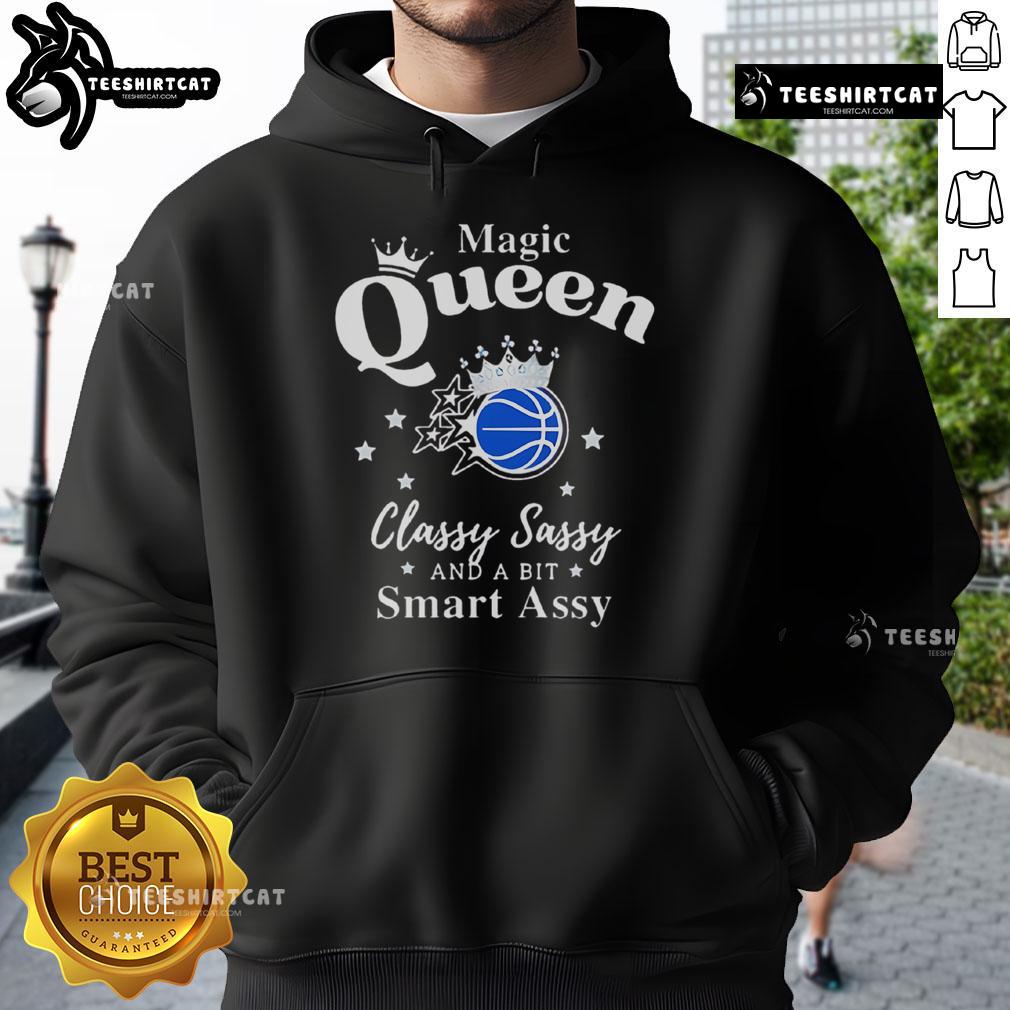 Alt Text: Stylish Orlando Magic hoodie featuring a classy, sassy design with a smart-assy twist, perfect for fans and fashion lovers.