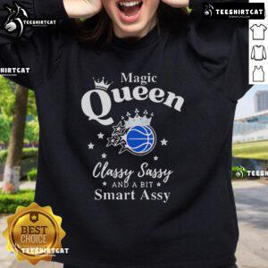Stylish Pretty Orlando Magic Queen sweatshirt, classy and sassy design with a smart-assy twist, perfect for fans.