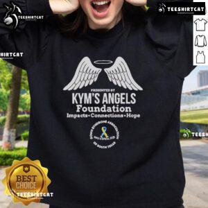 Pretty The Annual Walk And Stroll Kym's Angels Foundation Sweatshirt featuring vibrant colors and a comfortable design.
