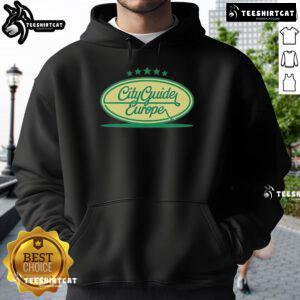 Stylish hoodie featuring Garda bottle design, perfect for travelers exploring top city guides in Europe.