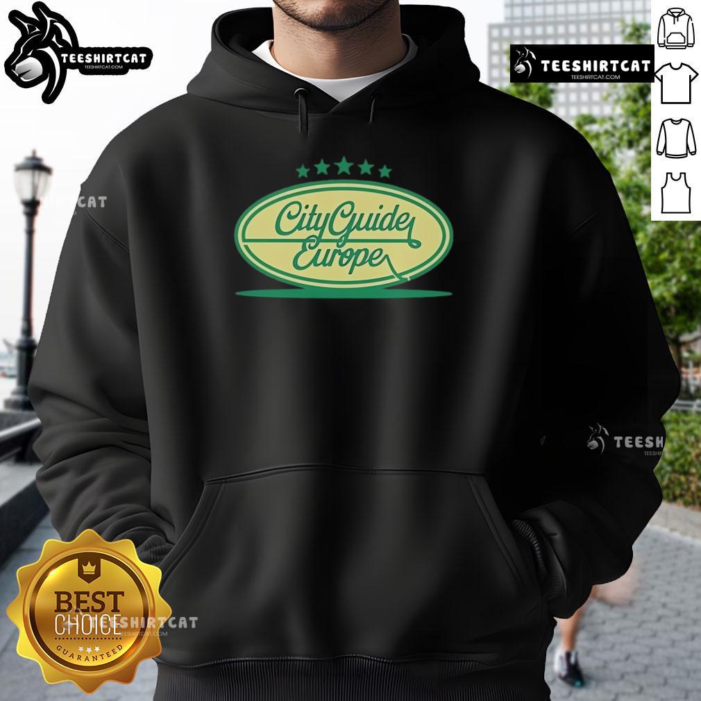 Stylish hoodie featuring Garda bottle design, perfect for travelers exploring top city guides in Europe.