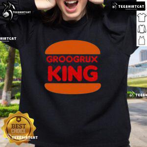 Top GrooGrux King Logo Sweatshirt featuring a vibrant design and comfortable fit, perfect for fans of the GrooGrux style.
