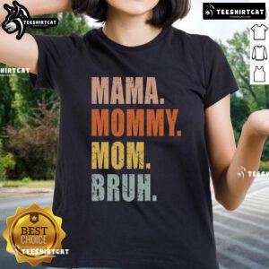 Top Mama Mommy and Me Boy Mom Life vintage ladies tee showcasing a stylish design for moms and their sons.