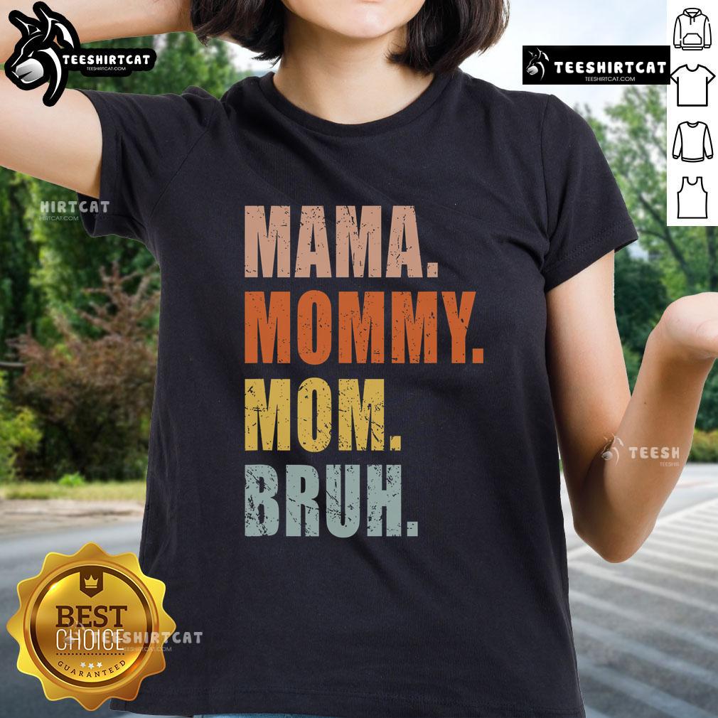 Top Mama Mommy and Me Boy Mom Life vintage ladies tee showcasing a stylish design for moms and their sons.