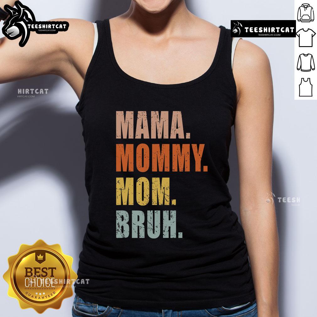 Vintage tank top for moms featuring 'Top Mama' design, perfect for boy moms embracing their unique mommy life.