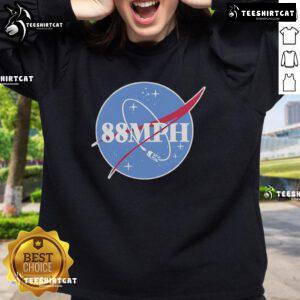 Cozy Top NASA 88MPH sweatshirt featuring a bold graphic design, perfect for space enthusiasts and casual wear.