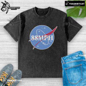 Top NASA 88MPH washed t-shirt featuring a vintage design, perfect for space enthusiasts and casual wear lovers.