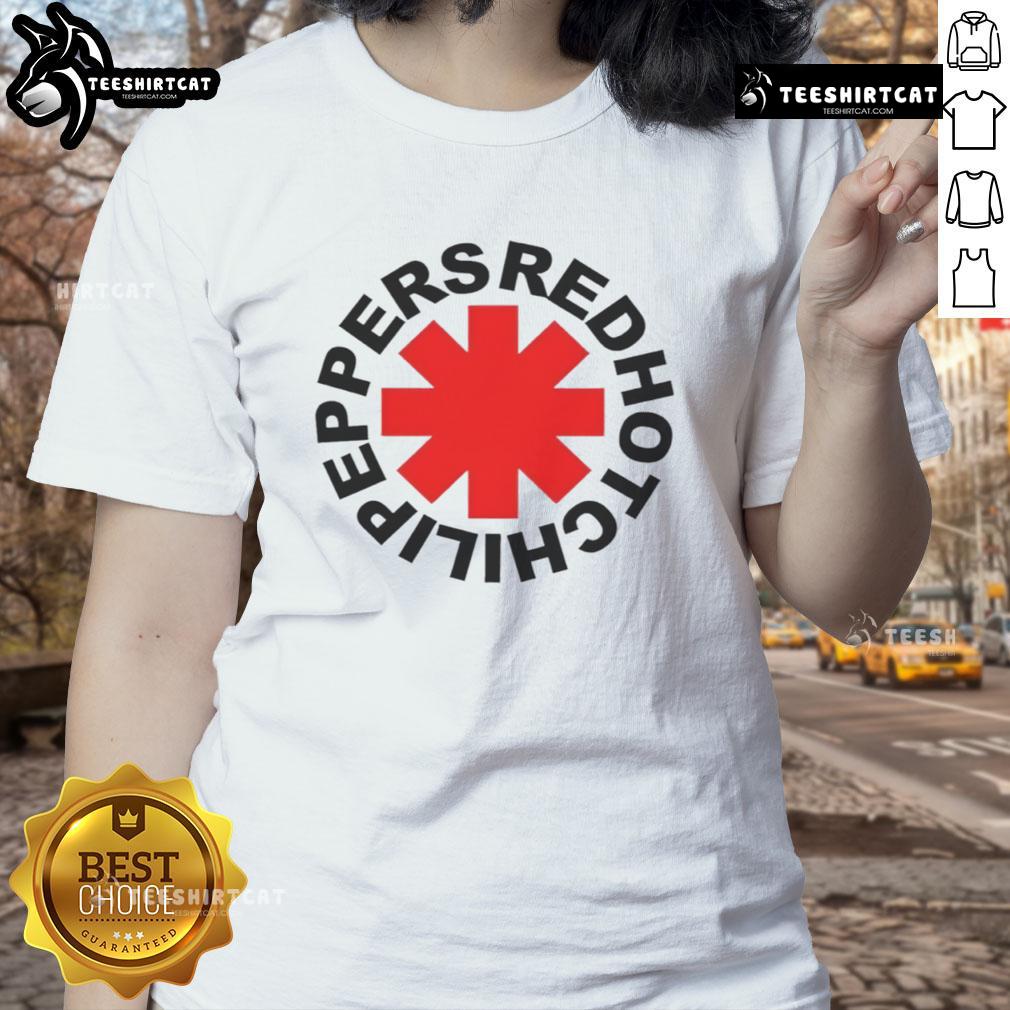 Top Red Hot Chilli Peppers Ladies Tee featuring vibrant chili pepper graphic on a stylish women's t-shirt.