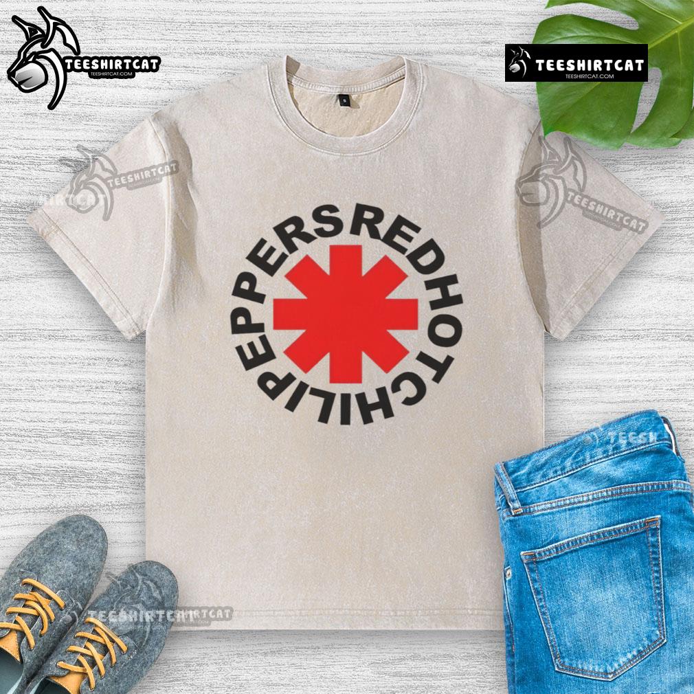 Alt Text: Top Red Hot Chilli Peppers washed t-shirt featuring vibrant band logo and classic fit for music fans.