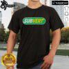 Top Subvert Subway Parody Logo T-Shirt featuring a creative twist on the classic subway logo design.