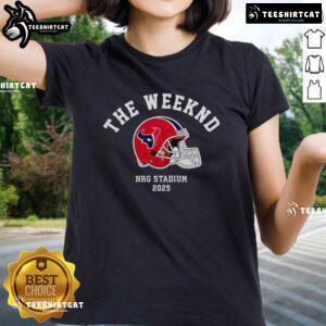 Top-The-Weeknd-Houston-Texans-2025-Ladies-Tee featuring a stylish design for fans, perfect for game day and casual wear.