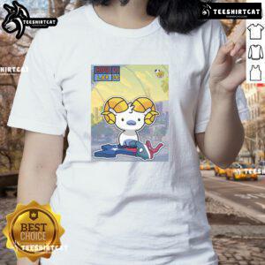 Awesome Los Angeles Rams stampede through Houston Texans ladies tee showcasing team spirit and style.