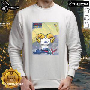 Awesome Los Angeles Rams sweatshirt featuring a bold stampede design through Houston Texans colors, perfect for fans.