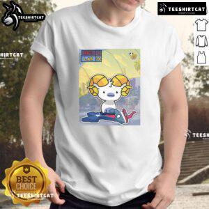 Awesome Los Angeles Rams stampede through Houston Texans t-shirt featuring bold graphics and team colors.