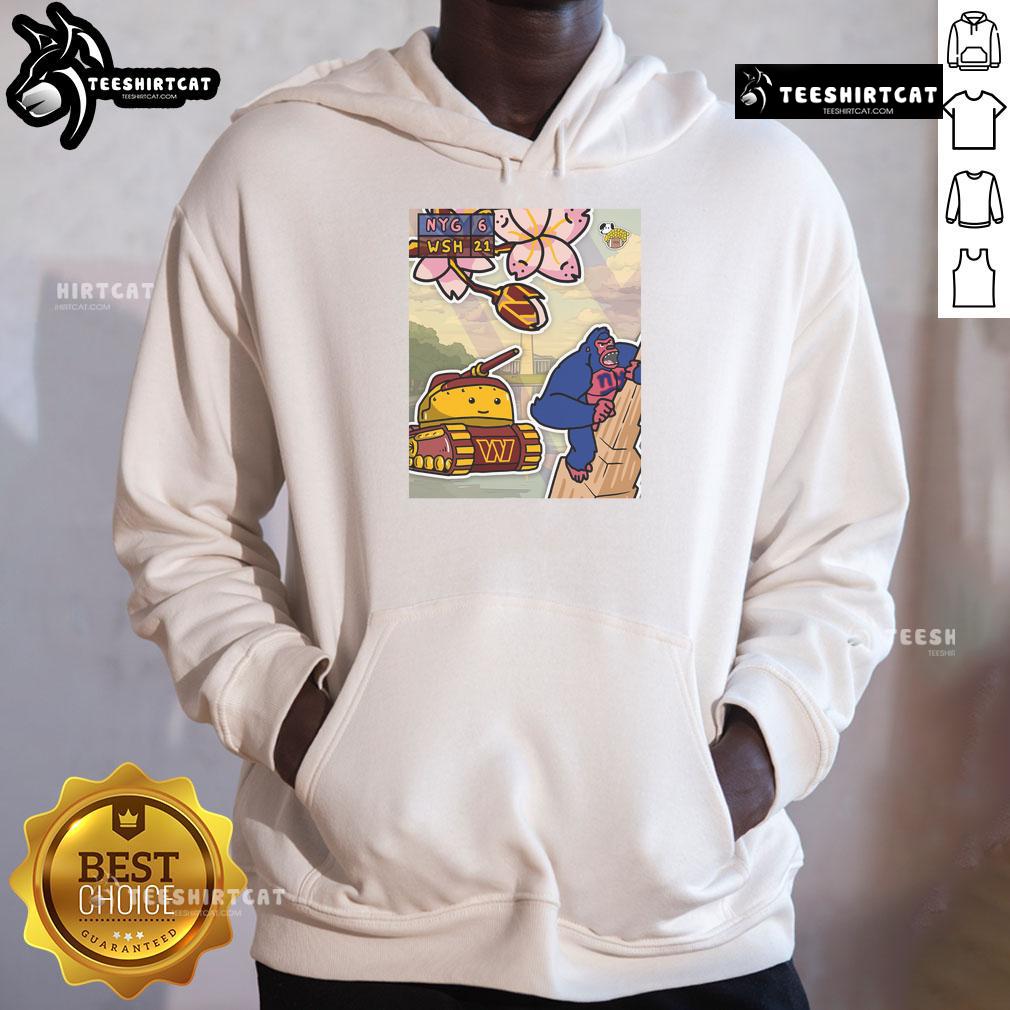Awesome Washing Commanders hoodie featuring bold graphics, showcasing team pride against the New York Giants.