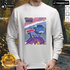 Awesome Buffalo Bills sweatshirt featuring 'You Gotta Billieve' design, perfect for fans cheering against the Baltimore Ravens.
