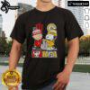Alt Text: Cute Snoopy and Charlie Brown wearing Indiana sports Hoosiers X Pacers skyline T-shirt, perfect for fans.