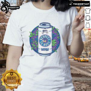 Alt Text: Funny Abita Root Beer Blueberry retro logo on a stylish ladies tee, perfect for casual wear and fans of unique beverages.