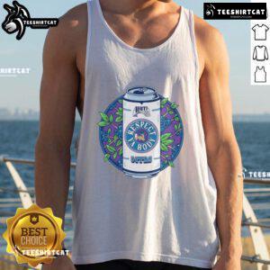 Funny Abita Root Beer Blueberry retro logo tank top featuring a vibrant design, perfect for casual summer wear.