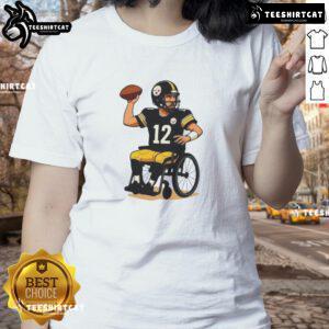 Funny Pittsburgh Steelers NFL Haters tee for ladies, showcasing humor and team spirit in stylish apparel.