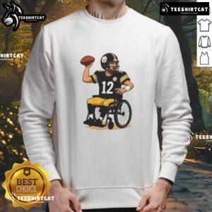 Funny Pittsburgh Steelers NFL Haters sweatshirt featuring bold text and a playful design for football fans.