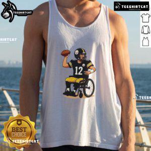 Funny Pittsburgh Steelers NFL tank top features a humorous quote about haters doubting fans' loyalty and spirit.