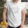 Funny Swim Fast Eat Ass Shark T-Shirt featuring a playful shark graphic and humorous text for beach lovers.