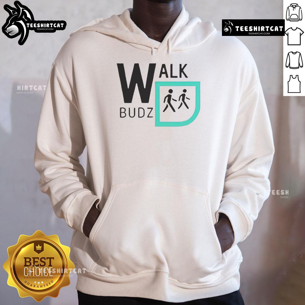 Funny Walk Budz logo hoodie featuring a playful design, perfect for casual wear and showcasing a unique sense of humor.