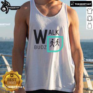 Funny Walk Budz Logo Tank Top featuring a playful design for casual wear, perfect for summer fun and outdoor adventures.