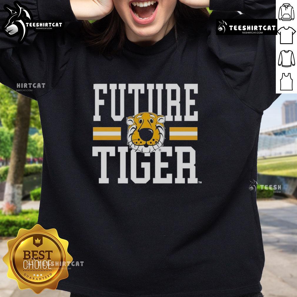 Good Missouri Tigers Future Tiger sweatshirt featuring the team logo, perfect for young fans supporting their school spirit.