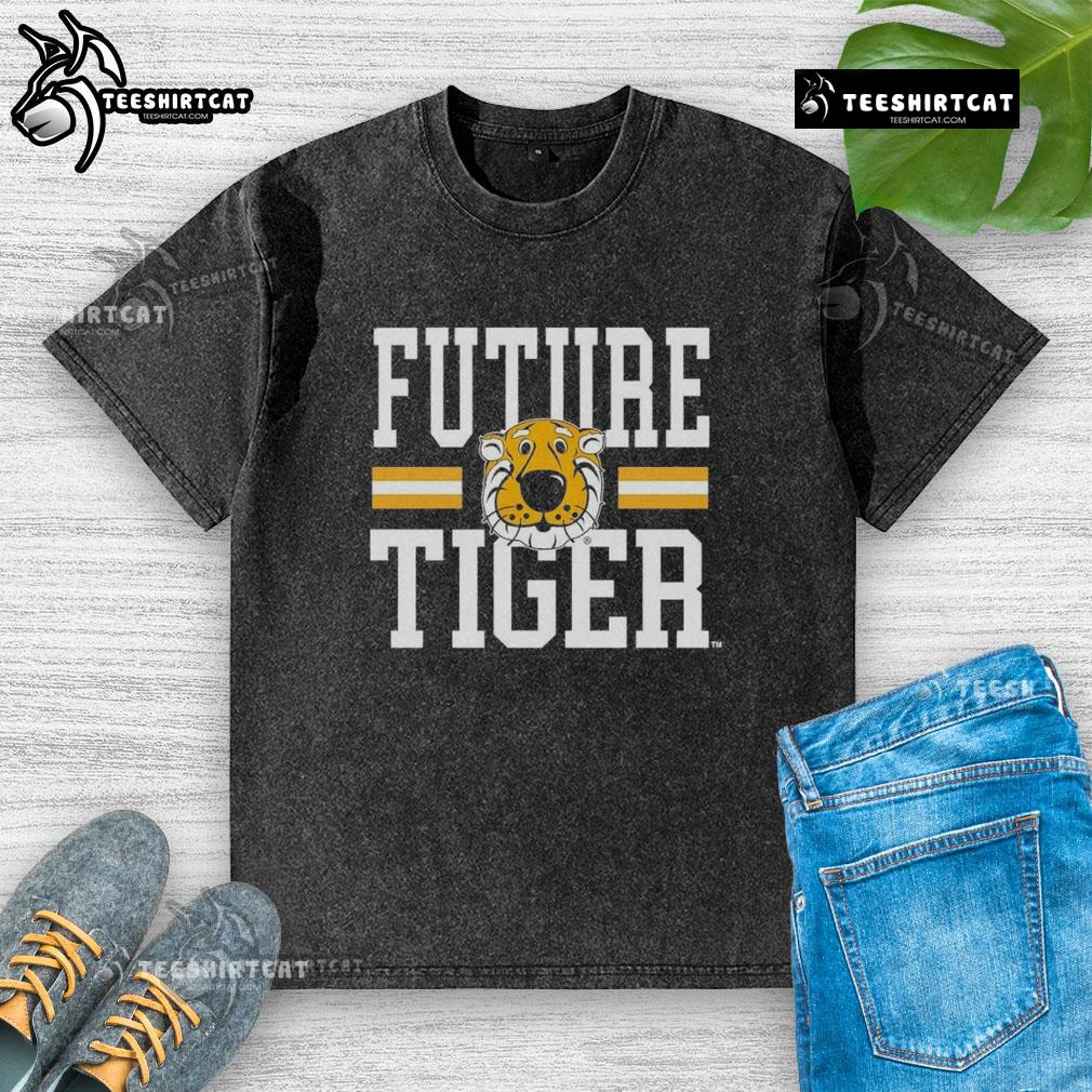 Good Missouri Tigers Future Tiger washed t-shirt featuring a vibrant design for fans of the Missouri Tigers.