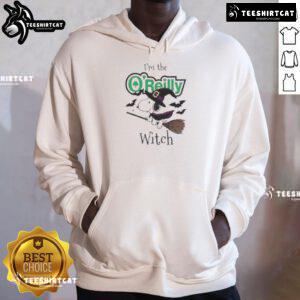 Good O'Reilly Auto Parts x Snoopy I'm the Witch Halloween hoodie featuring playful graphics for festive autumn style.