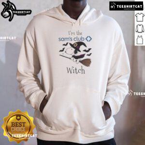 Good Sams Club x Snoopy I'm the Witch Halloween Hoodie featuring Snoopy in a witch costume, perfect for spooky season.