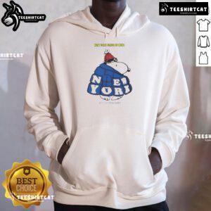 Good Snoopy New York State of Mind hoodie featuring Snoopy in a city skyline, perfect for fans of NYC and trendy apparel.