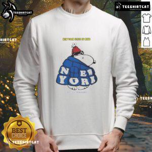 Good Snoopy New York State of Mind sweatshirt featuring a playful design, perfect for fans of the city that never sleeps.