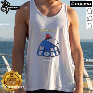 Good Snoopy New York State of Mind tank top featuring Snoopy in a vibrant cityscape, perfect for NYC lovers.