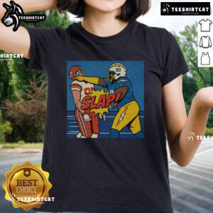 Good Teair Tart slapped Travis Kelce graphic on a stylish ladies tee, perfect for fans of football and trendy apparel.
