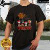 Happy Snoopy and Friends wearing autumn T-shirt for Terrapins sports team, celebrating It's the Most Wonderful Time of the Year.