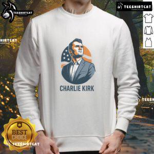 Hot Charlie Kirk 3D heroic sweatshirt featuring bold graphics and a stylish design, perfect for fans and casual wear.