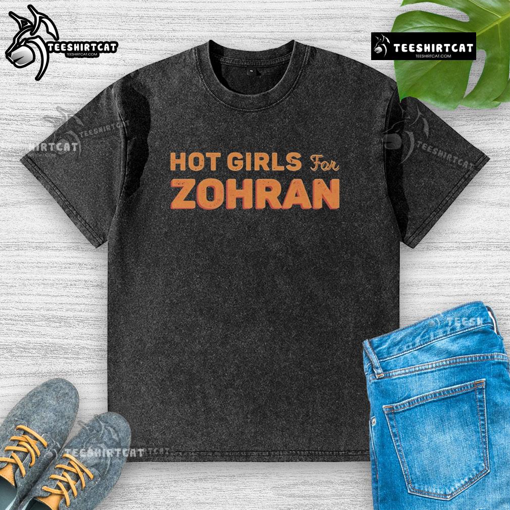Stylish hot girls wearing Zohran washed t-shirts, showcasing trendy fashion and vibrant streetwear style.